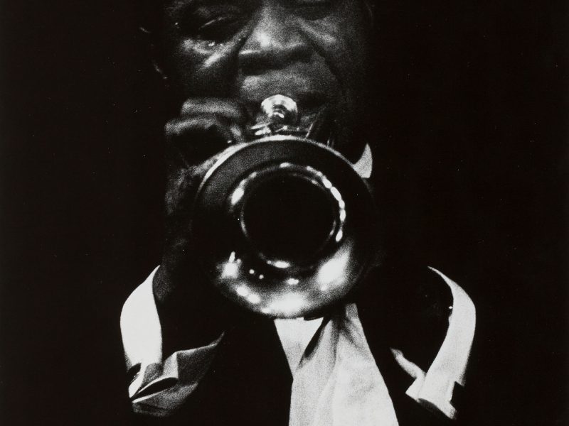 Dennis Stock, Louis Armstrong Playing the Trumpet, 1958