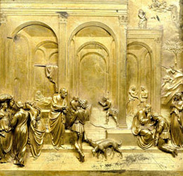 Lorenzo Ghiberti. Jacob and Esau Panel