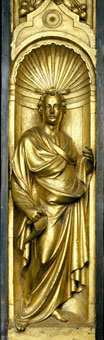 Lorenzo Ghiberti Restored Figurine in Niche