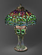 Hanging Head Dragonfly Shade on Mosaic and Turtleback Base