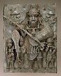 Plaque of an Oba or Warrior with Attendants