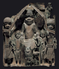 Plaque of Oba Esigie on Horseback with Attendants