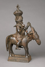 Dignitary, Possibly the Attah of Idah, on Horseback