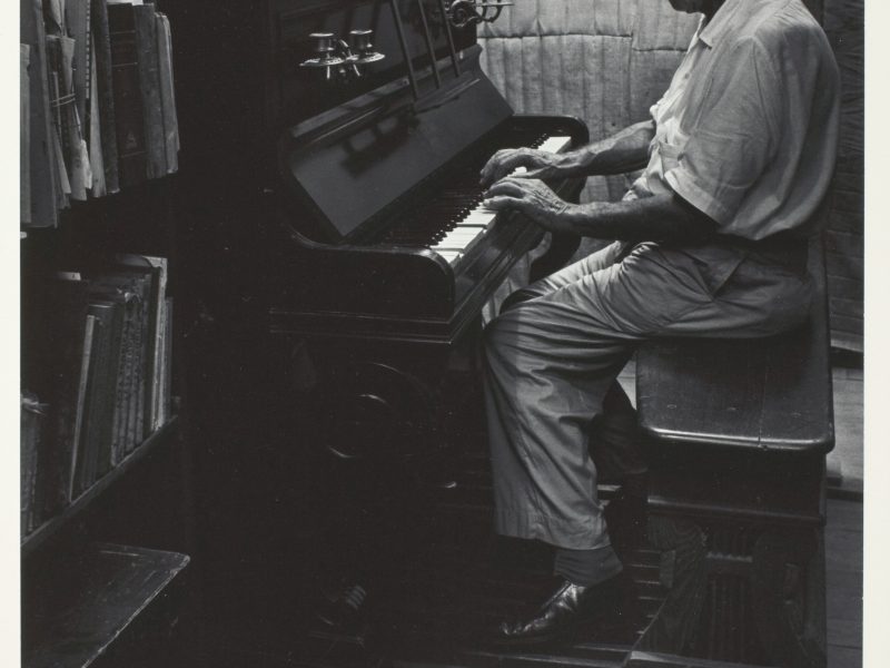 W. Eugene Smith, Albert Schweitzer at the Piano, 1954