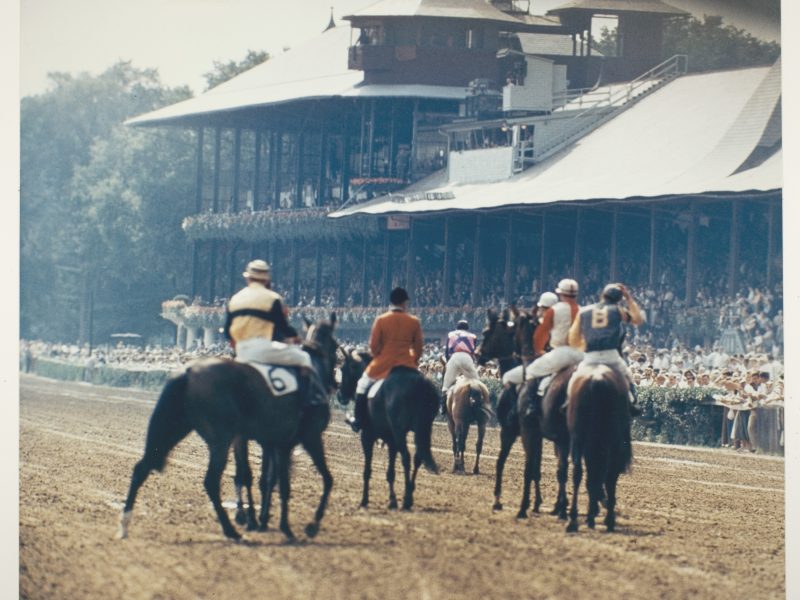 Robert Riger, Racehorse: Parade to the Post - The Feature Race at Saratoga, c. 1957