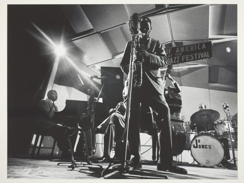 Dennis Stock, Sonny Stitt at the Newport Festival, 1957
