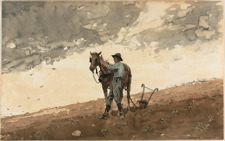 Man with Plow Horse