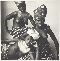 Three Dahomey Girls, One Reclining