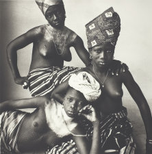 Three Dahomey Girls, One Reclining