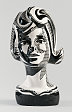 Roy Lichtenstein
American (1923-1997), Black and White Head Black and White Head