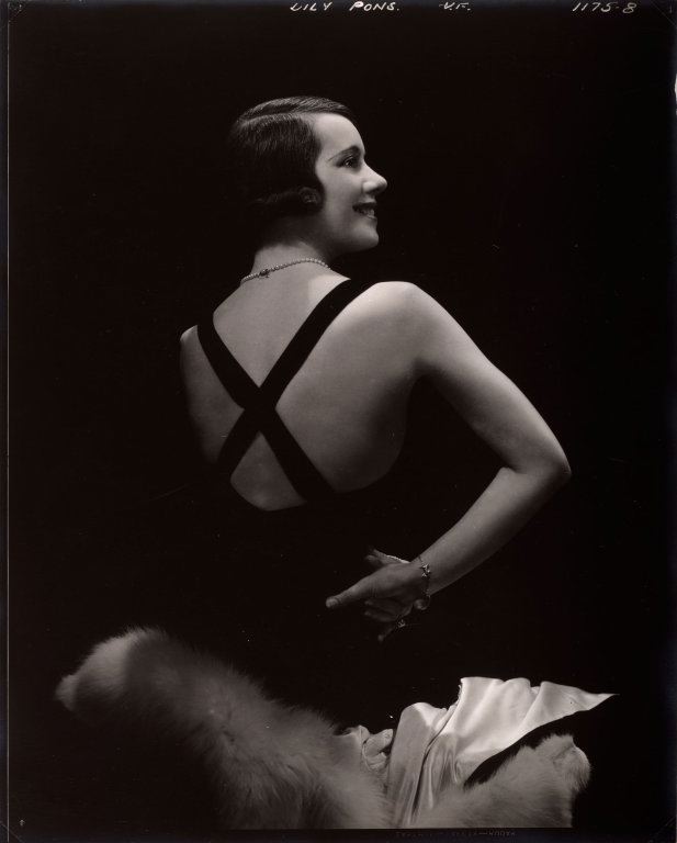 Edward J. Steichen (American, born Luxembourg, 1879–1973). Lily Pons, c. 1932. Gelatin silver print; 24.3 x 19 cm. Bequest of Edward Steichen by direction of Joanna T. Steichen and George Eastman House, 1982.361. © 2015 The Estate of Edward Steichen/Artists Rights Society (ARS), New York.