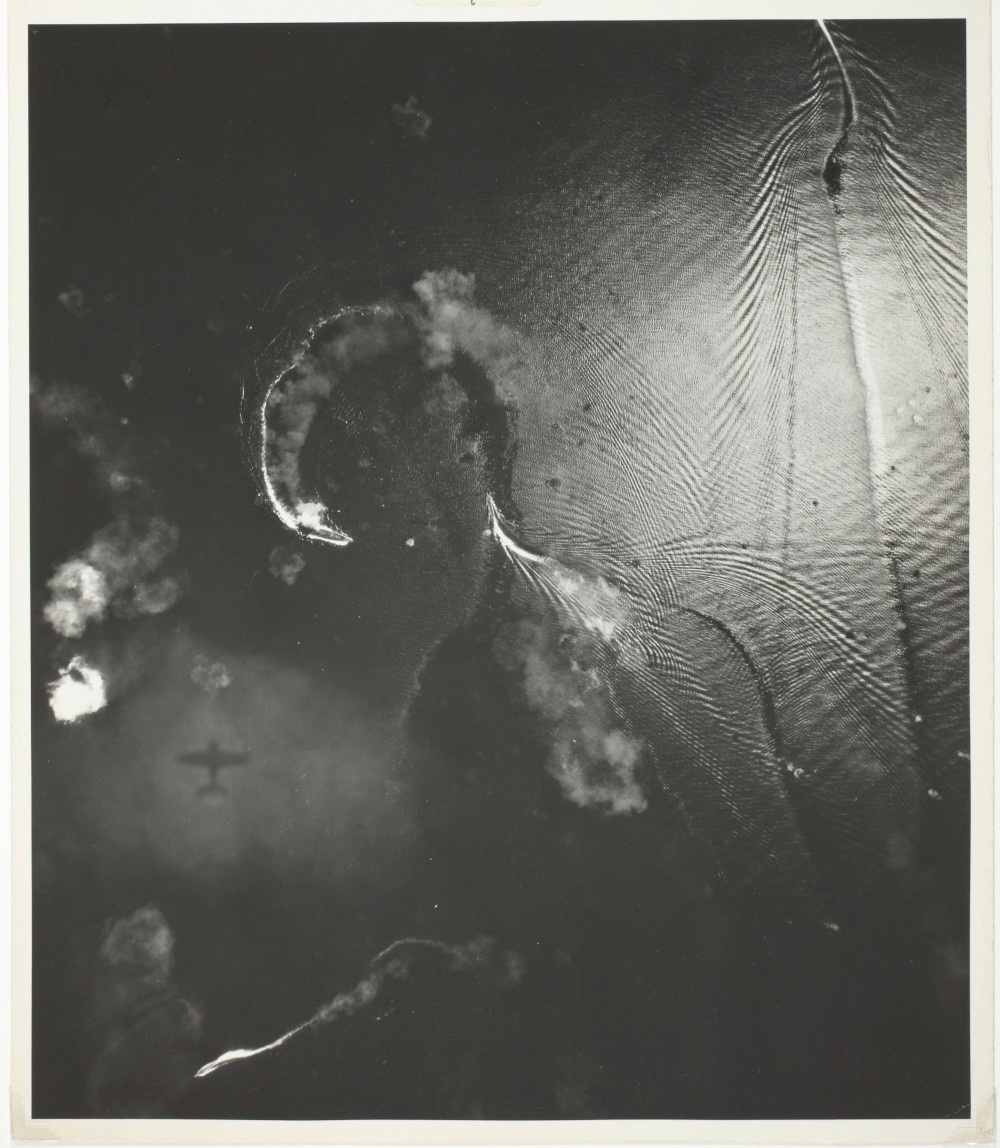 Artist unknown (U.S. Navy, Steichen group) (American, active 1939–1945). Second Battle of Philippines, 1944/45. Gelatin silver print; 31.7 x 27.2 cm. Henry Foundation Fund, 1996.103.