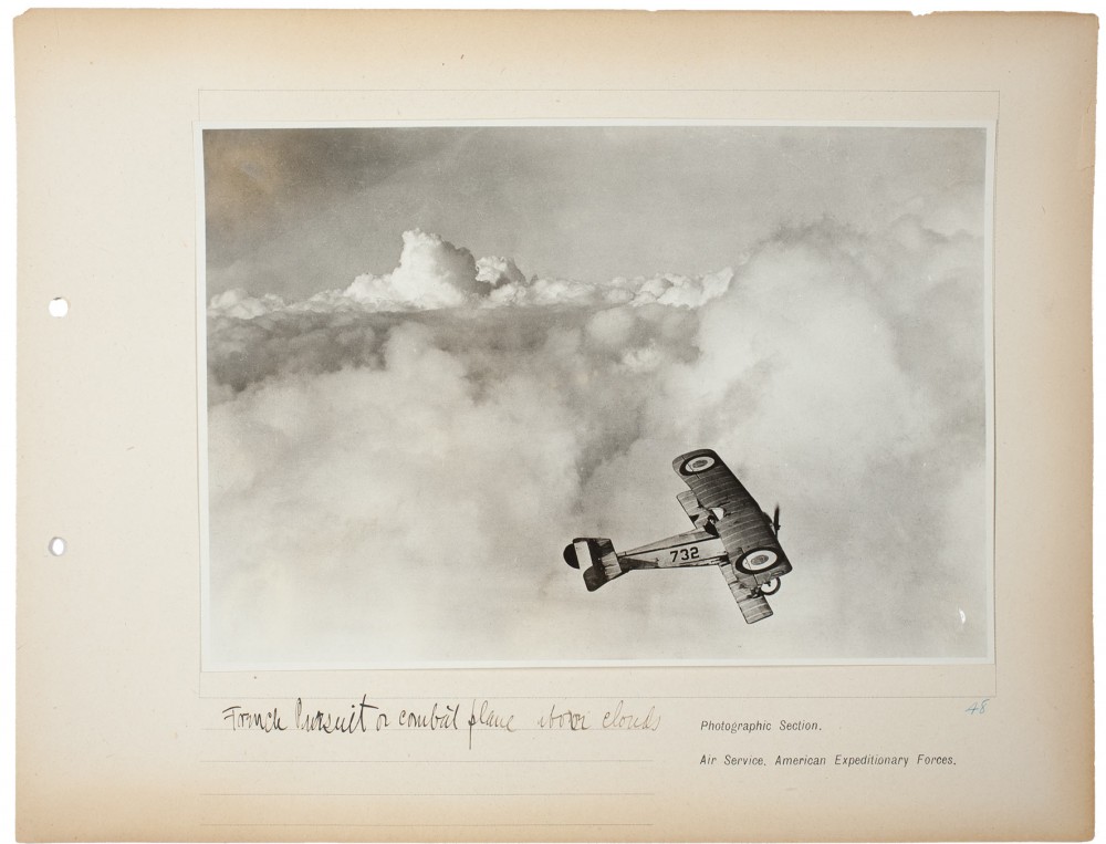 Plate 48. French Pursuit or Combat Plane, from an album of World War I aerial photography assembled by Edward Steichen, in the collection of the Art Institute of Chicago.