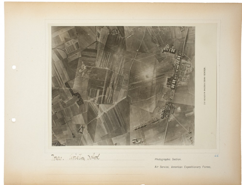 Plate 66. Tours Aviation School, from an album of World War I aerial photography assembled by Edward Steichen, in the collection of the Art Institute of Chicago.
