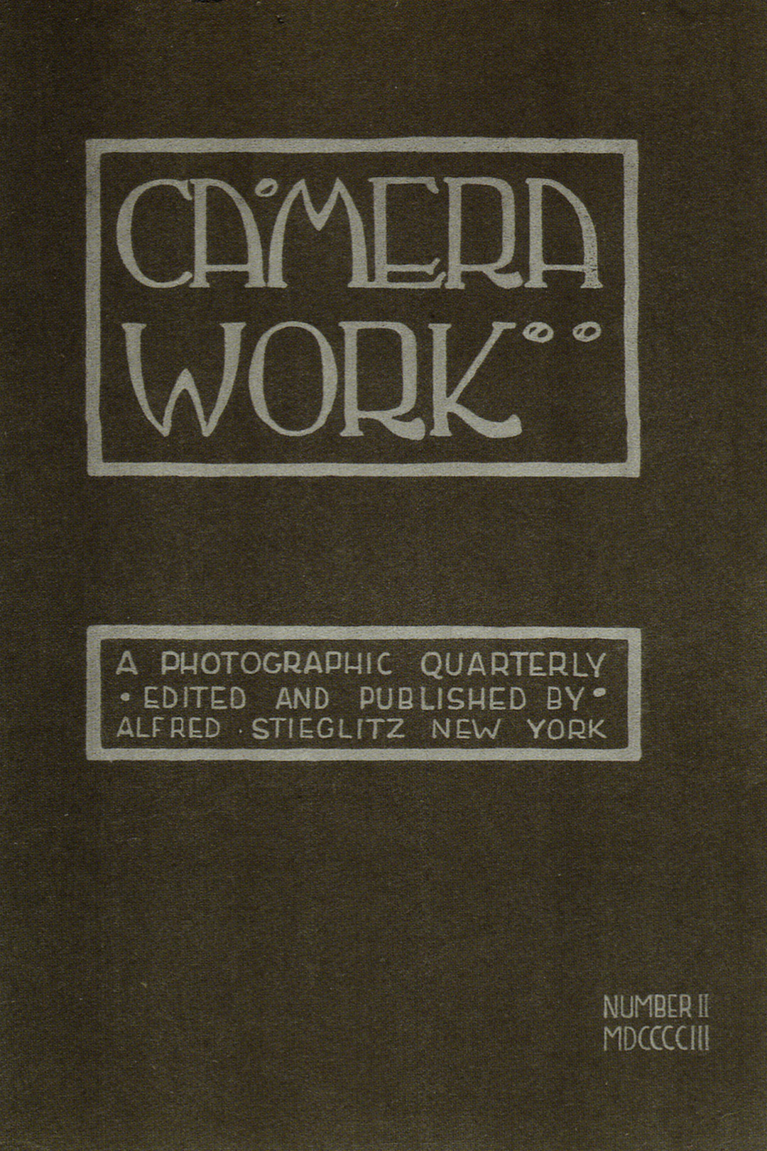 Cover of <em>Camera Work</em>