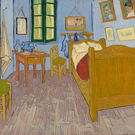 Vincent van Gogh. <em>The Bedroom</em>, 1889. Musée d'Orsay, Paris, sold to national museums under the Treaty of Peace with Japan, 1959.